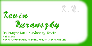 kevin muranszky business card